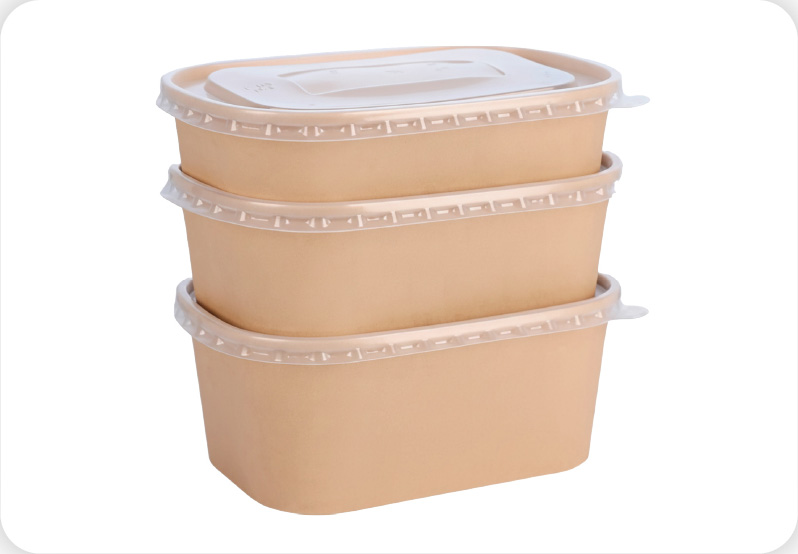 Paper Rectangular Container (Brown)