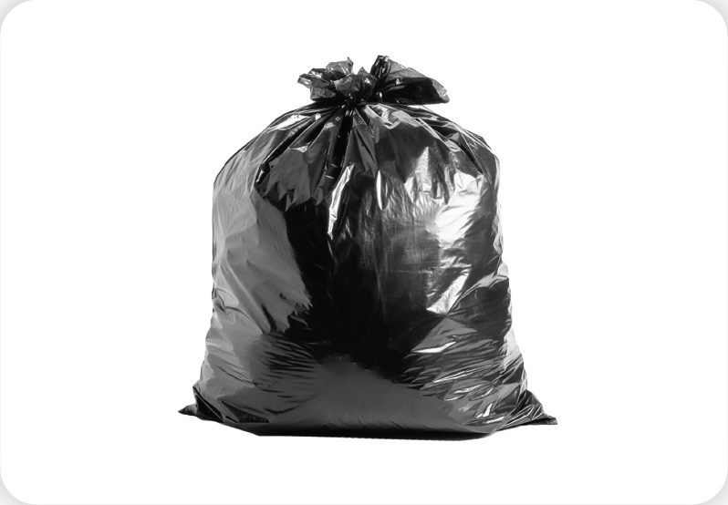 Black Garbage Bag